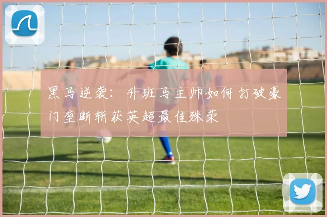 黑马逆袭：升班马主帅如何打破豪门垄断斩获英超最佳殊荣