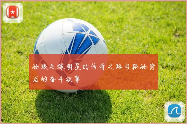 独狼足球明星的传奇之路与孤独背后的奋斗故事